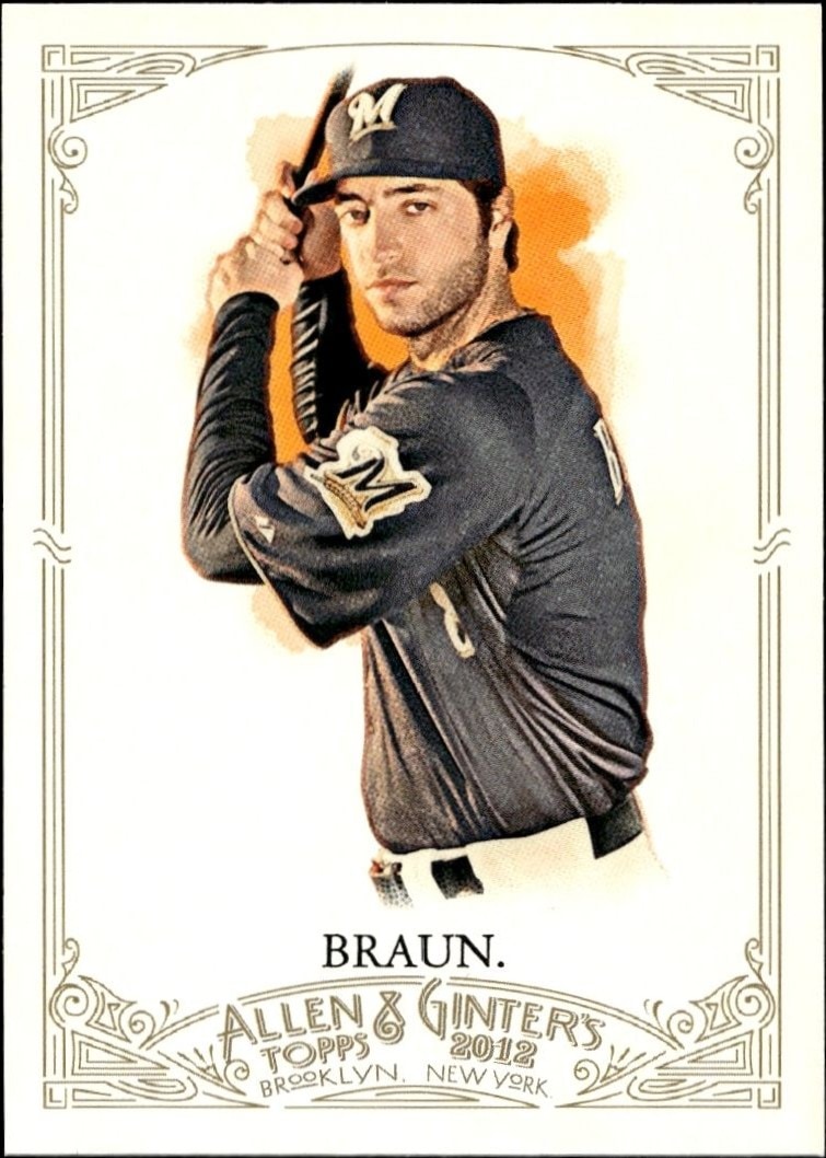 2012 Topps Allen & Ginter Ryan Braun #58 trading card