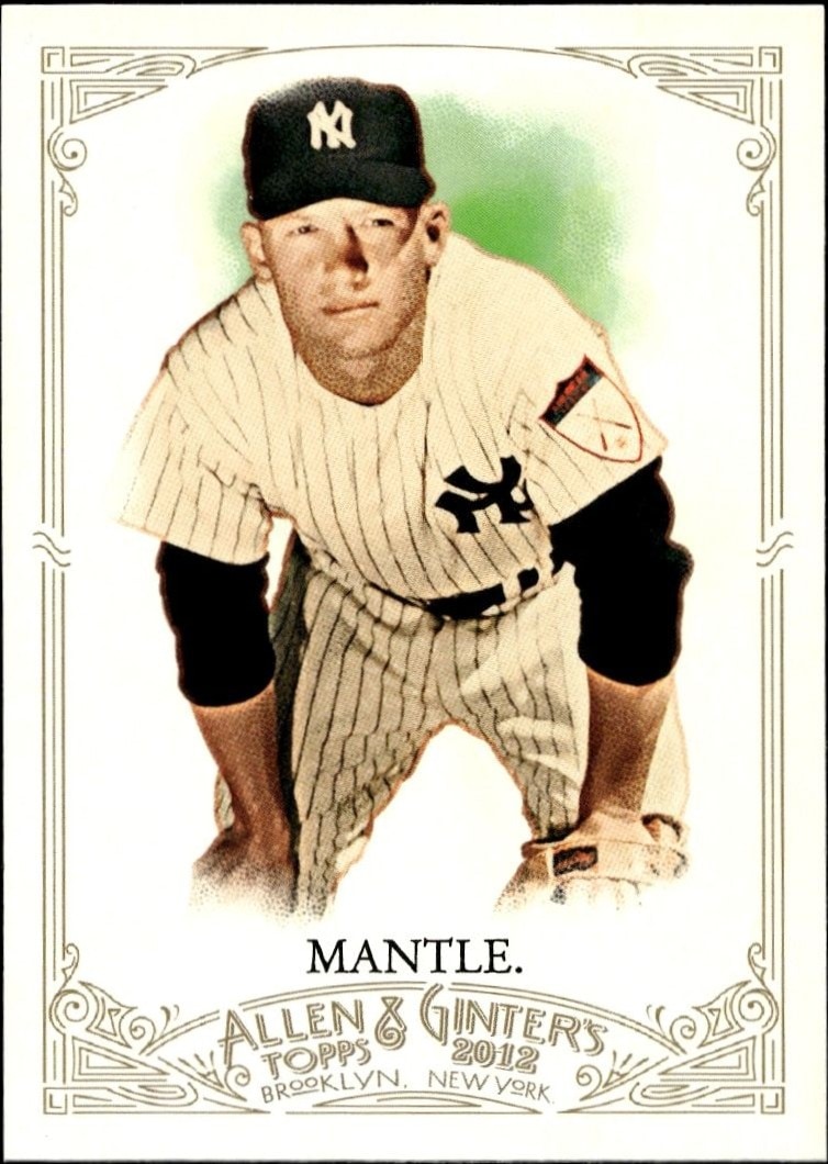 2012 Topps Allen & Ginter Mickey Mantle #7 baseball trading card front
