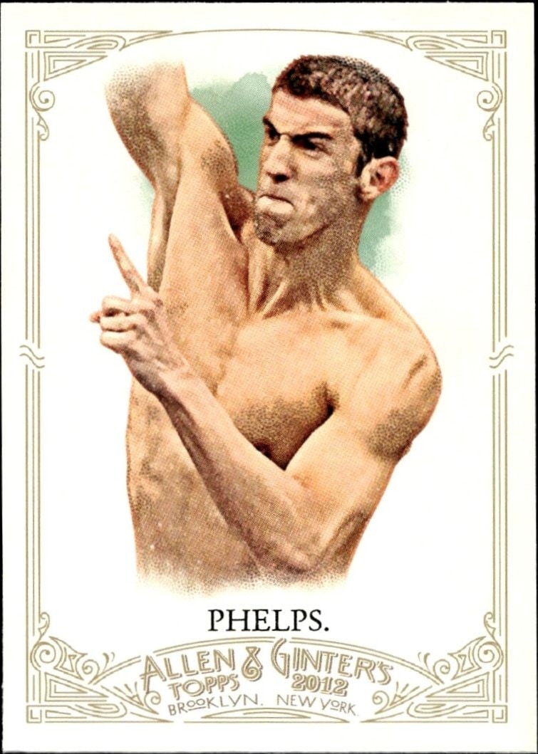 2012 Topps Allen & Ginter Michael Phelps #129 trading card