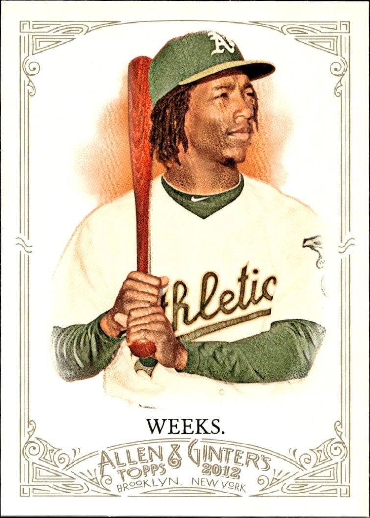 2012 Topps Allen & Ginter Jemile Weeks #186 trading card