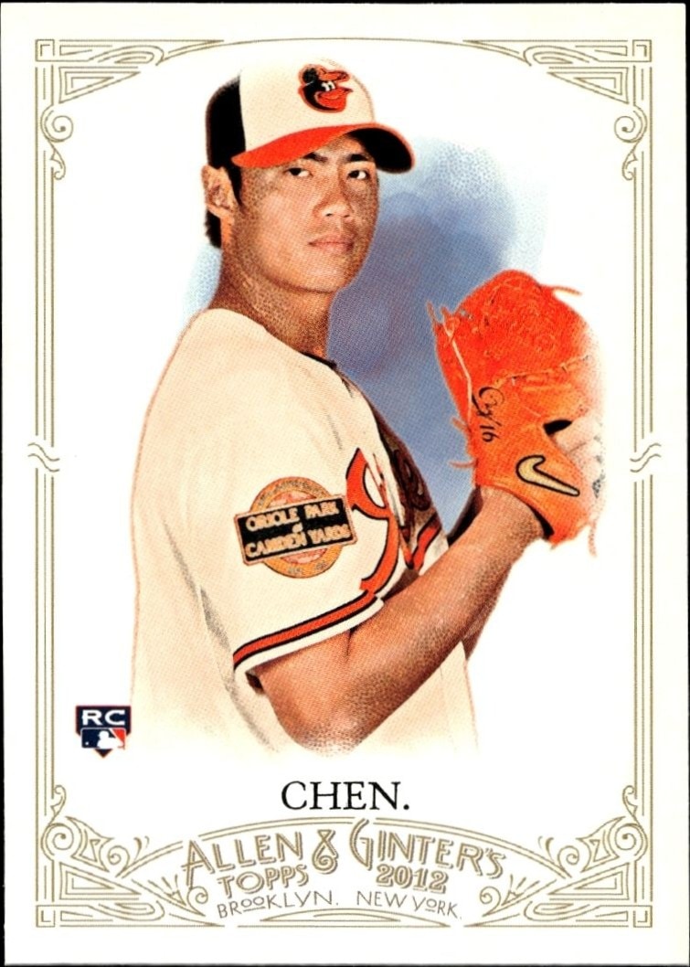 2012 Topps Allen & Ginter Wei-Yin Chen #178 trading card