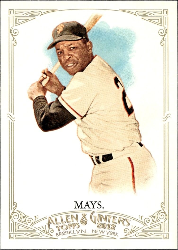 2012 Topps Allen & Ginter Willie Mays #210 trading card