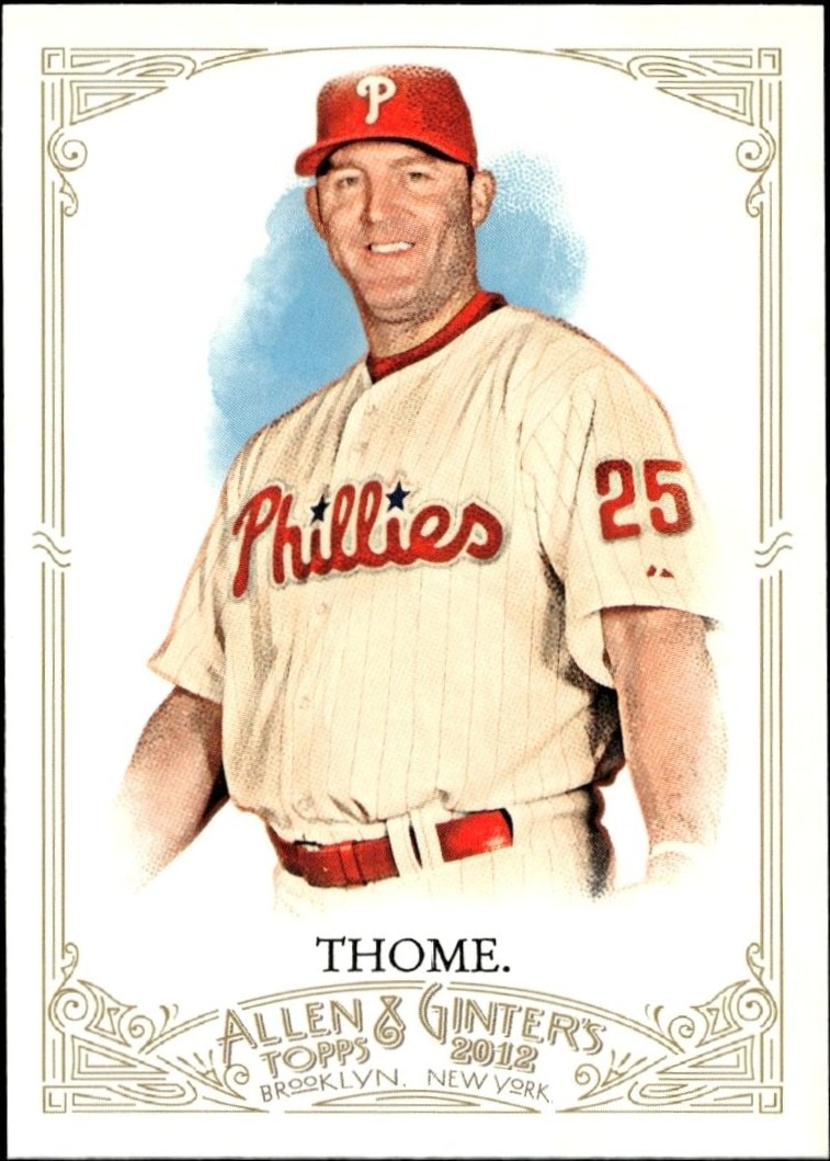 2012 Topps Allen & Ginter Jim Thome #226 trading card