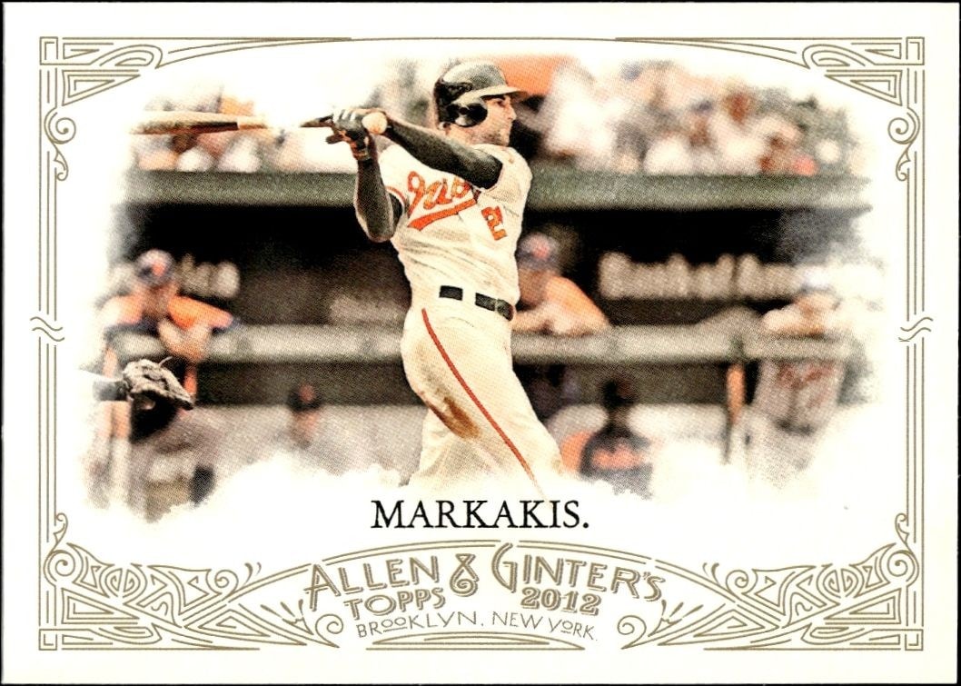 2012 Topps Allen & Ginter Nick Markakis #14 trading card