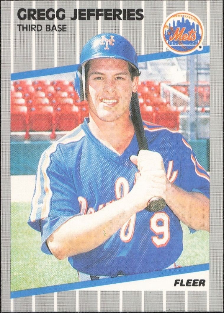 1989 Fleer Gregg Jefferies #38 trading card