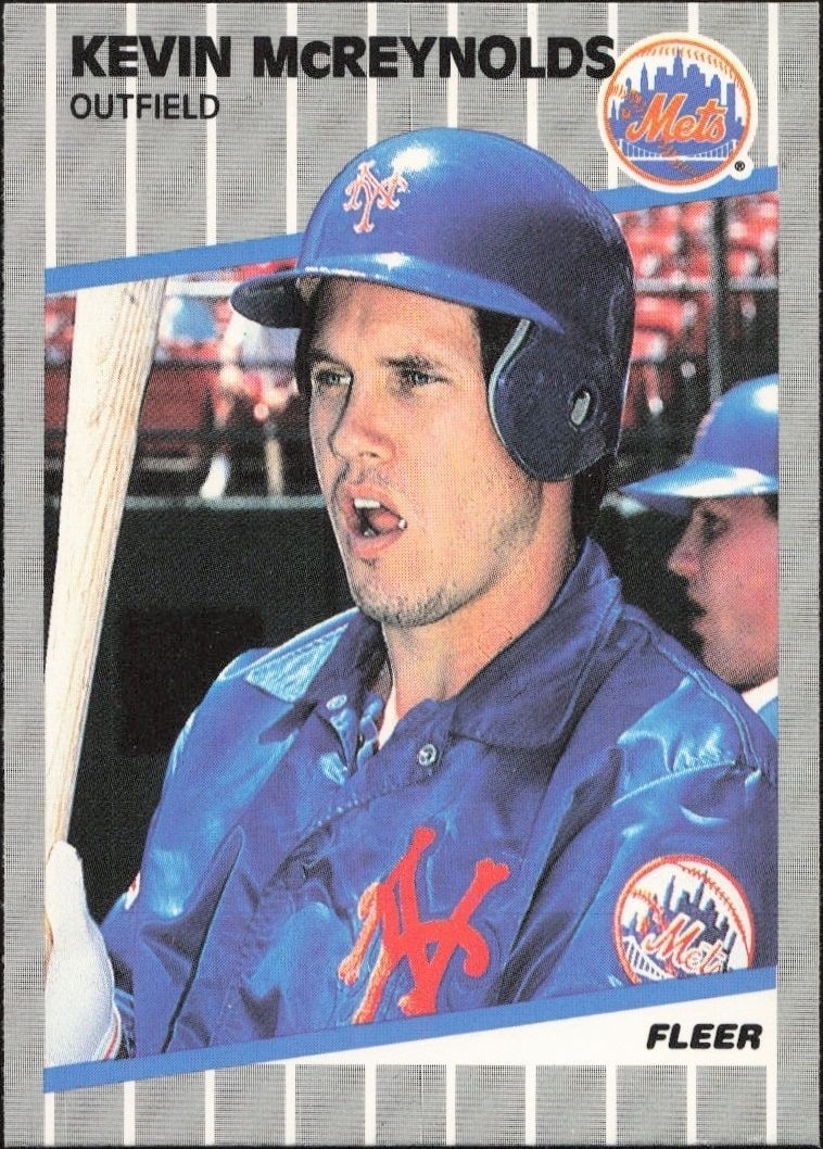 1989 Fleer Kevin McReynolds #44 trading card