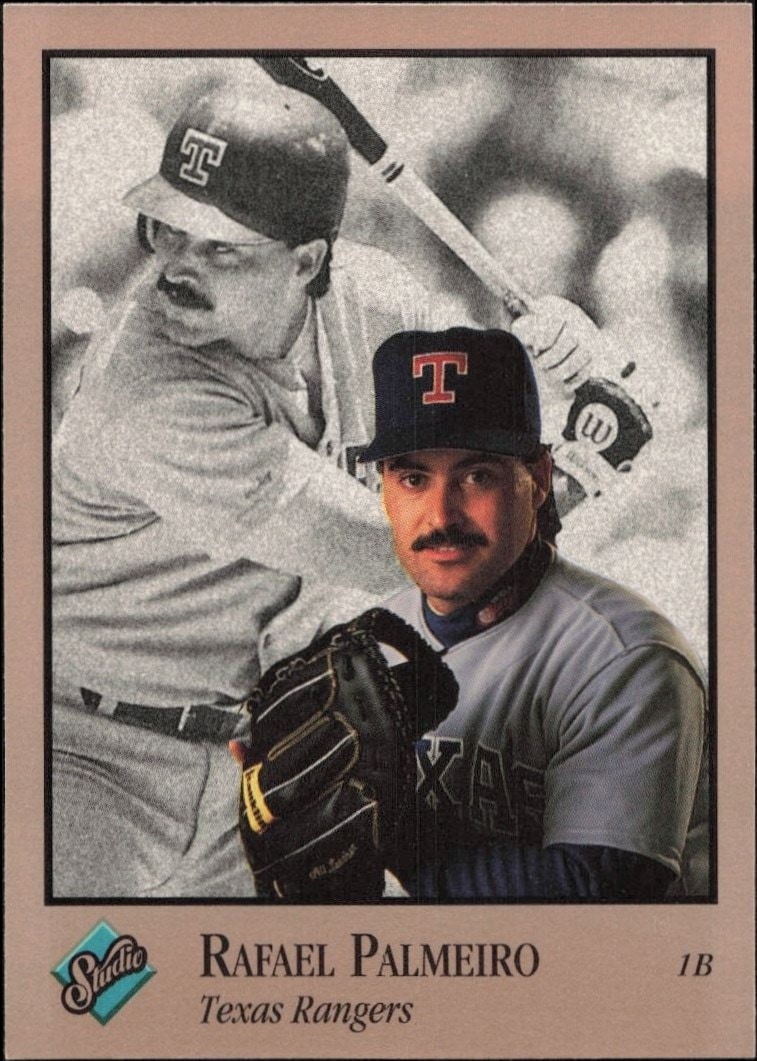 1992 Leaf Studio Rafael Palmeiro #244 trading card