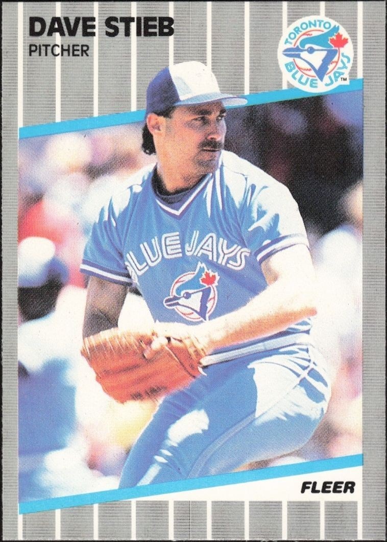 1989 Fleer Dave Stieb #244 trading card