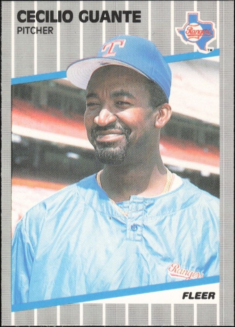 1989 Fleer Cecilio Guante #519 trading card