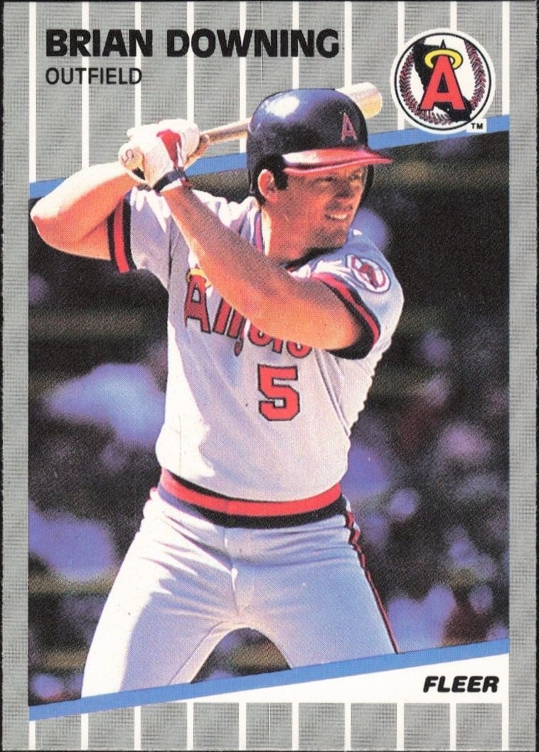 1989 Fleer Brian Downing #475 trading card