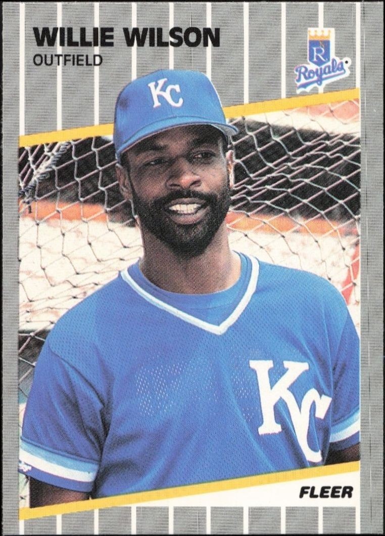 1989 Fleer Willie Wilson #298 trading card