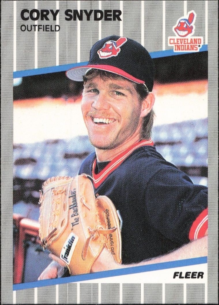 1989 Fleer Cory Snyder #412 trading card