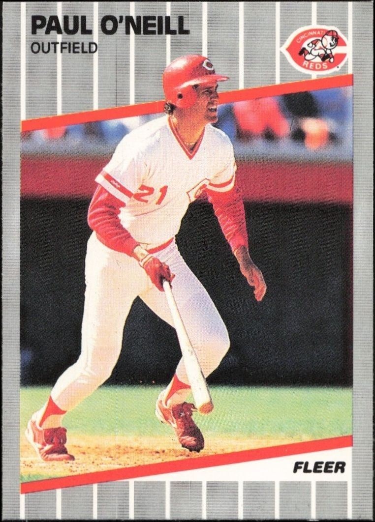 1989 Fleer Paul O'Neill #166 trading card