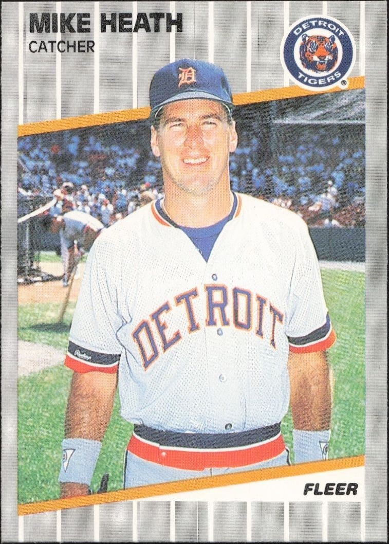 1989 Fleer Mike Heath #132 trading card