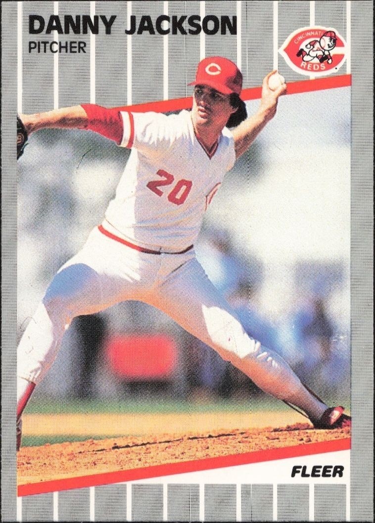 1989 Fleer Danny Jackson #163 trading card
