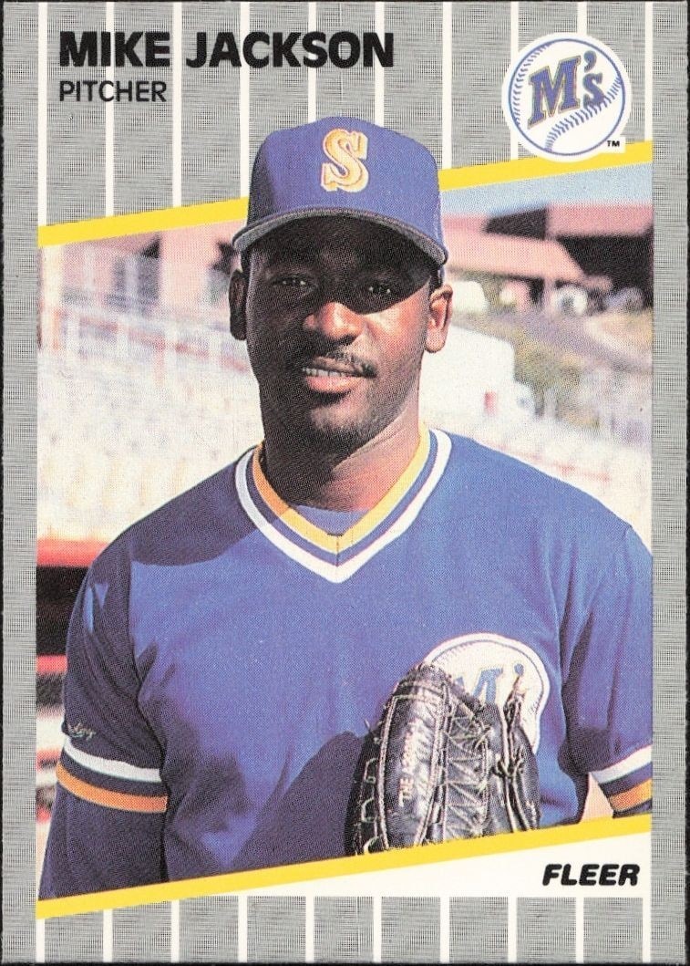 1989 Fleer Mike Jackson #550 trading card