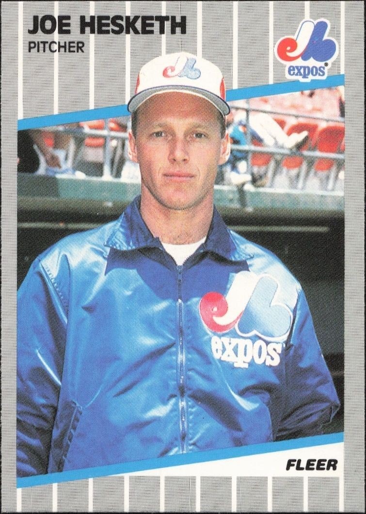 1989 Fleer Joe Hesketh #378 trading card