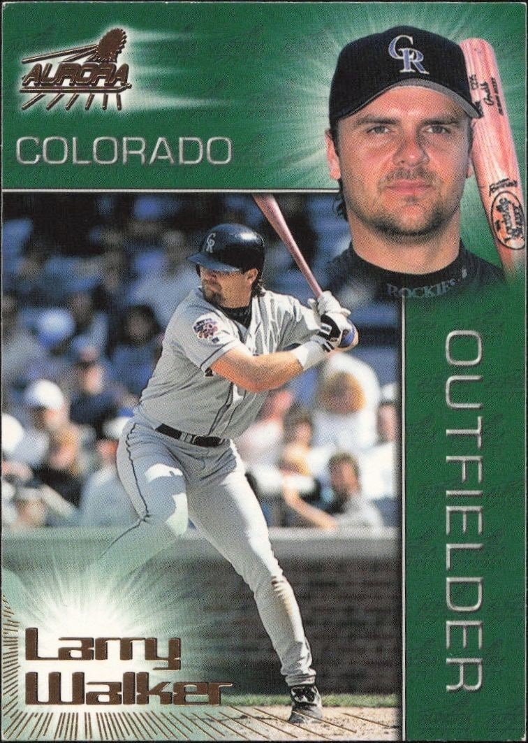 1998 Pacific Aurora Larry Walker #128 trading card
