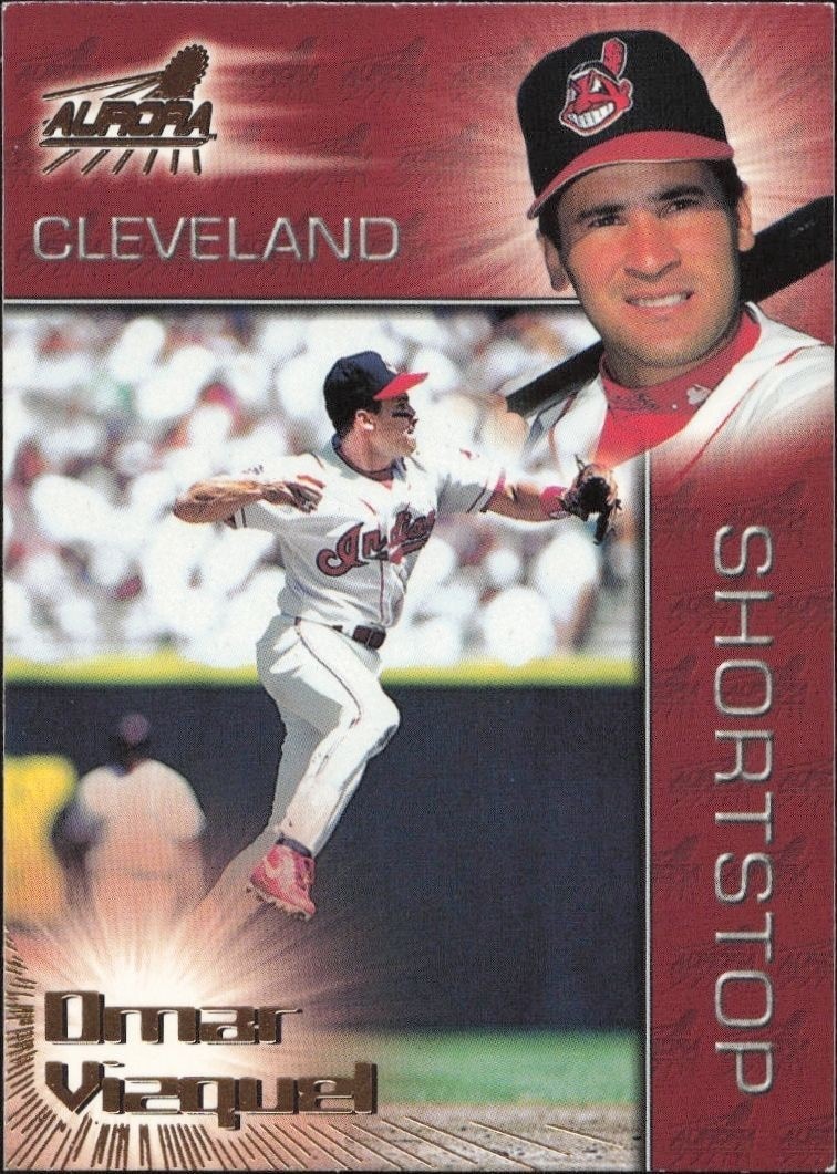 1998 Pacific Aurora Omar Vizquel #34 trading card