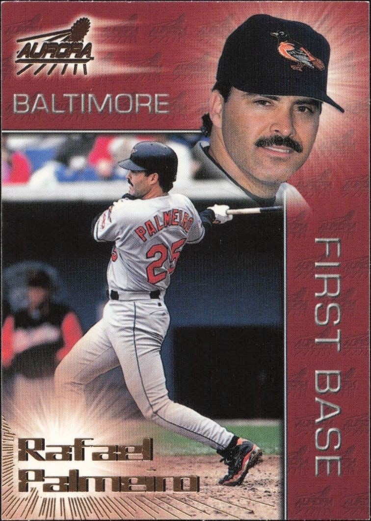 1998 Pacific Aurora Rafael Palmeiro #13 trading card