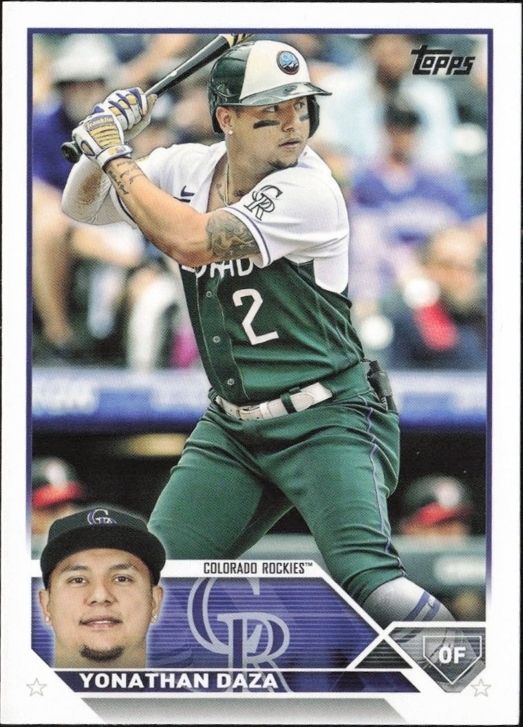 2023 Topps Series 1 Yonathan Daza #122 trading card