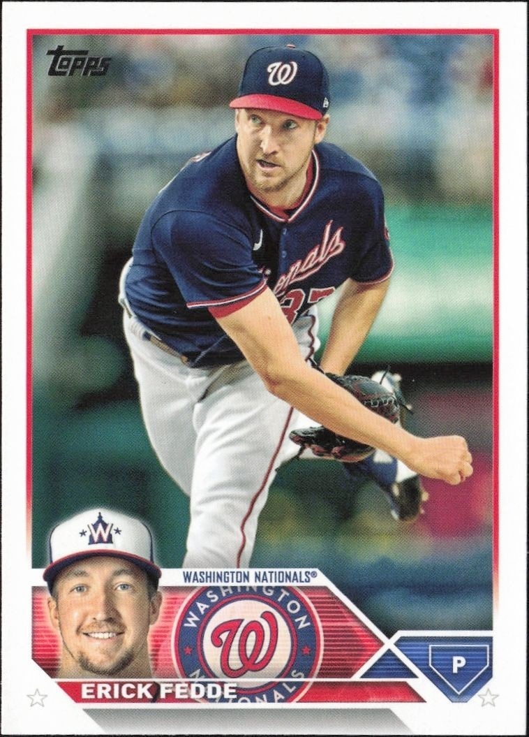2023 Topps Series 1 Erick Fedde #258 trading card