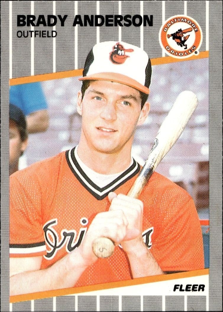 1989 Fleer Brady Anderson #606 trading card