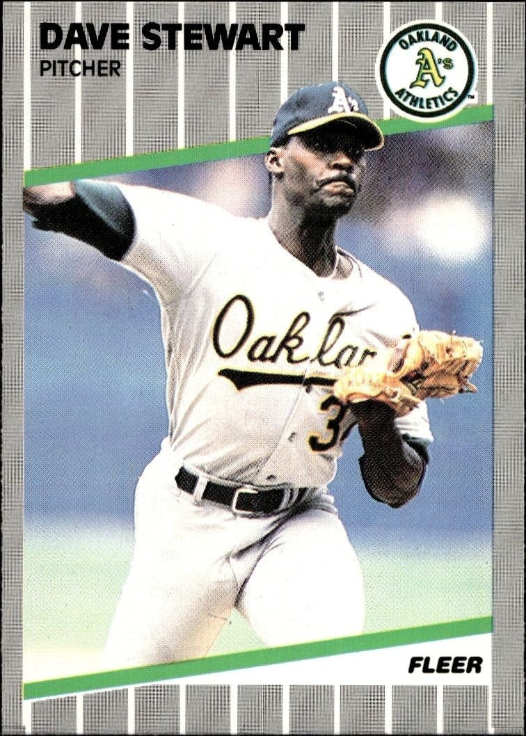 1989 Fleer Dave Stewart #23 trading card