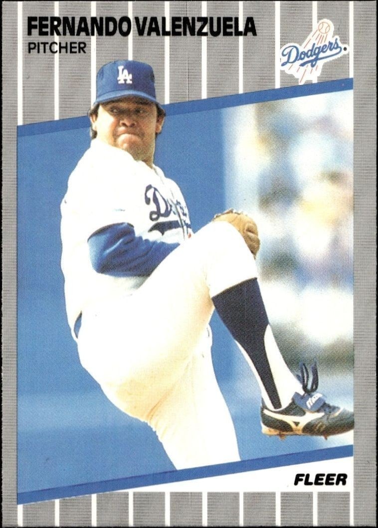 1989 Fleer Fernando Valenzuela #76 trading card
