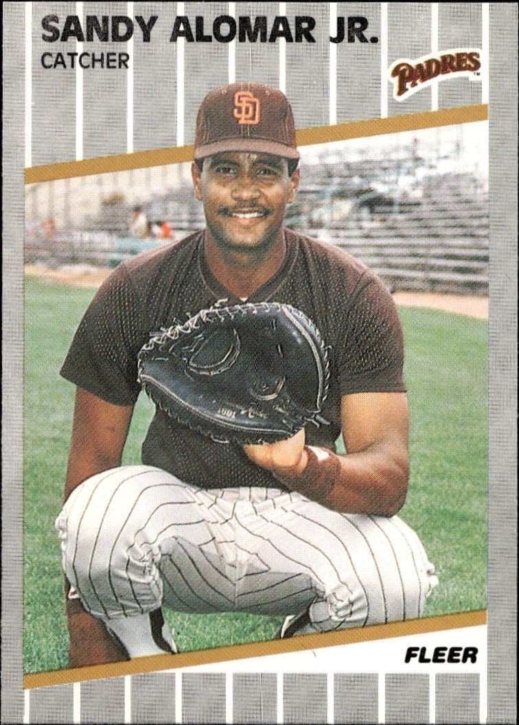 1989 Fleer Sandy Alomar, Jr. #300 trading card