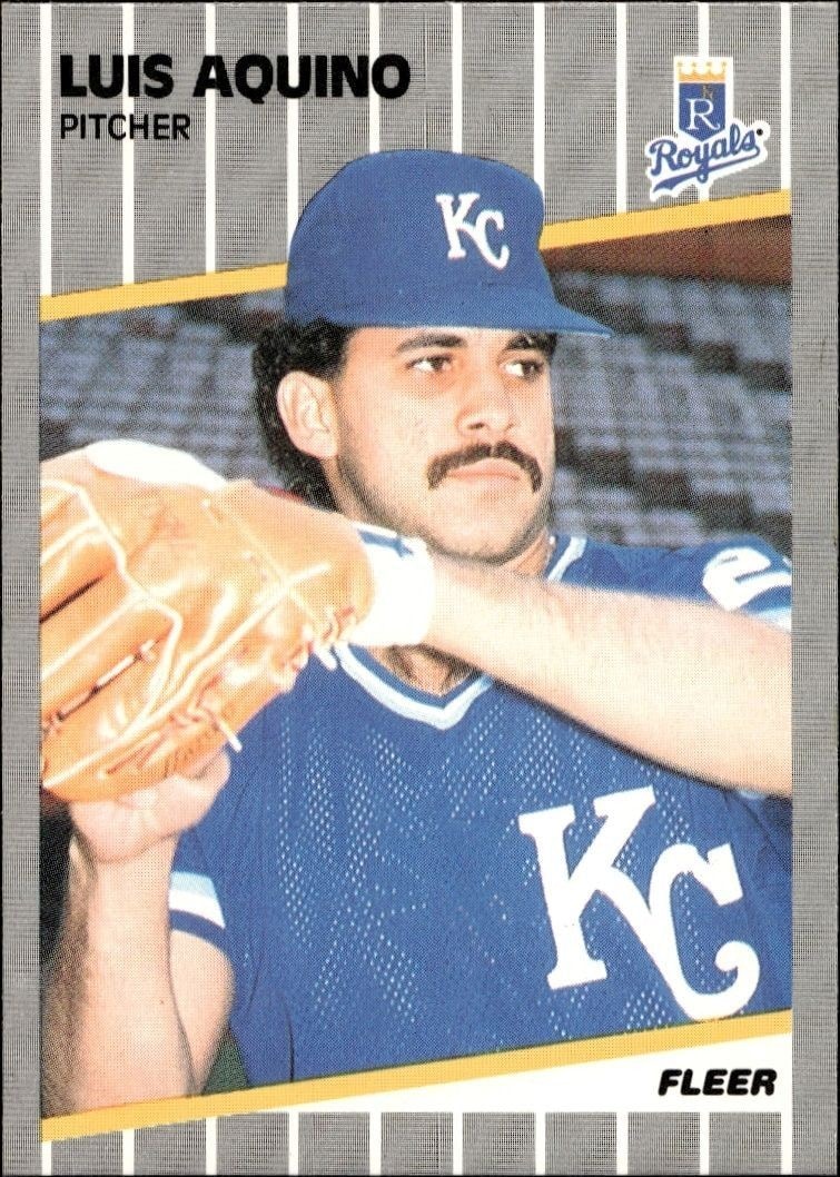 1989 Fleer Luis Aquino #275 trading card