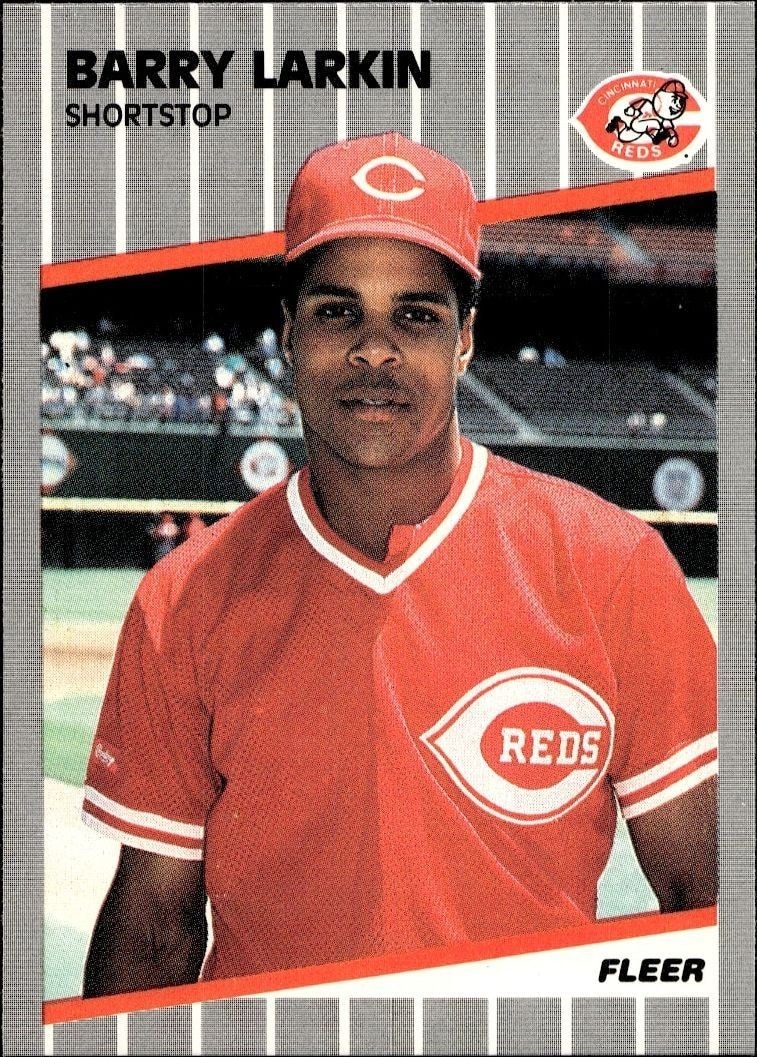 1989 Fleer Barry Larkin #164 trading card