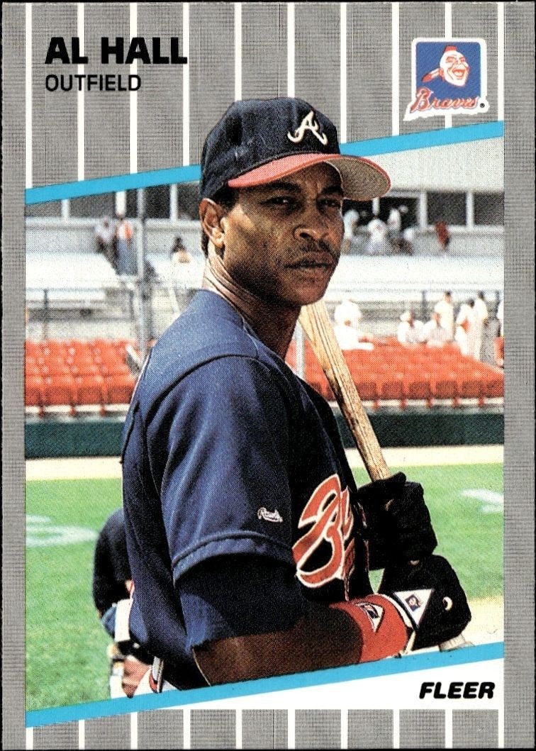 1989 Fleer Al Hall #593 baseball trading card front