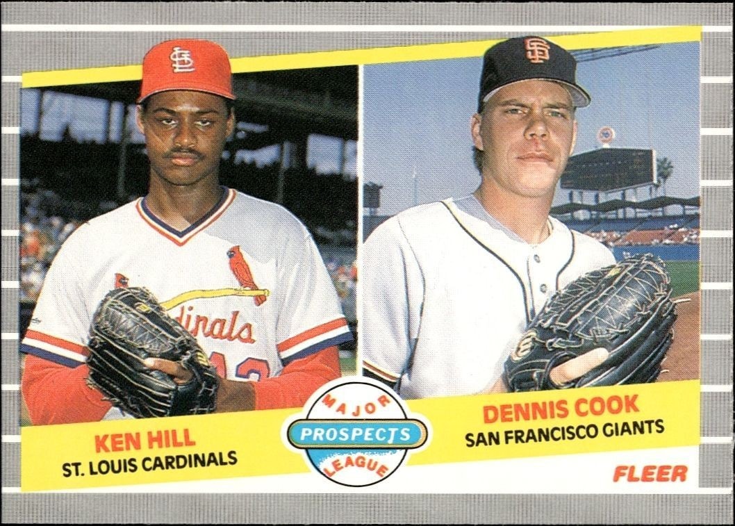 1989 Fleer Dennis Cook #652 trading card