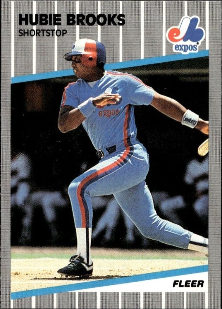 1989 Fleer Hubie Brooks #371 trading card
