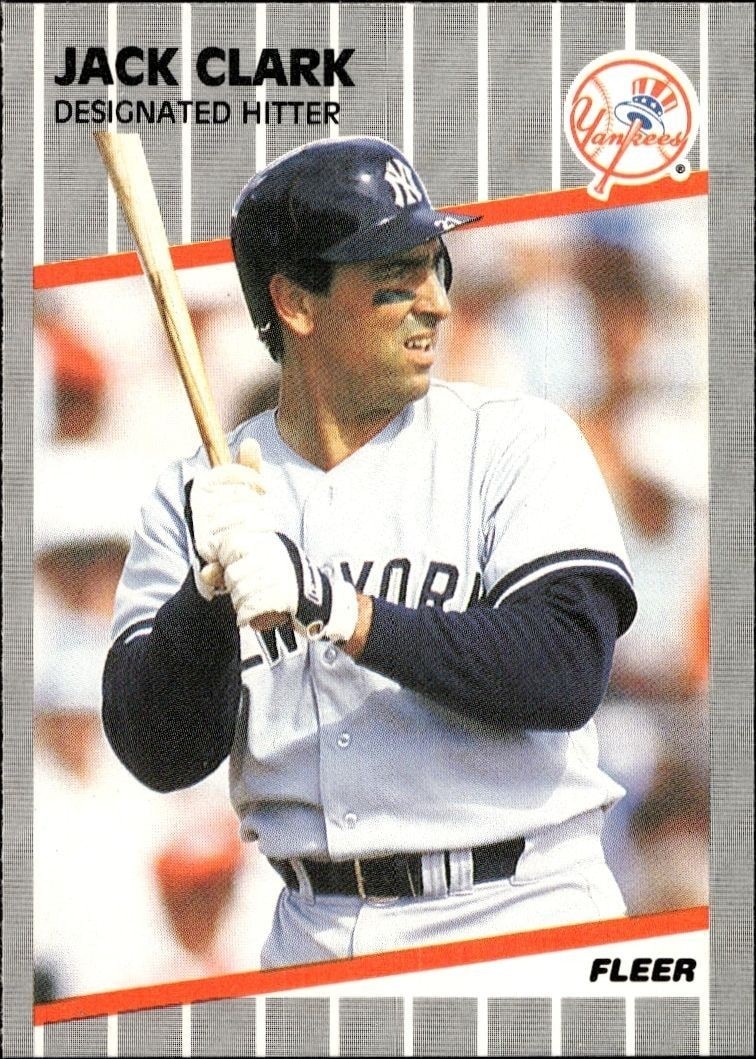 1989 Fleer Jack Clark #252 trading card