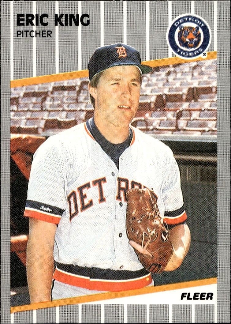 1989 Fleer Eric King #136 trading card
