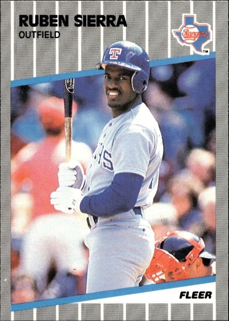 1989 Fleer Ruben Sierra #532 trading card