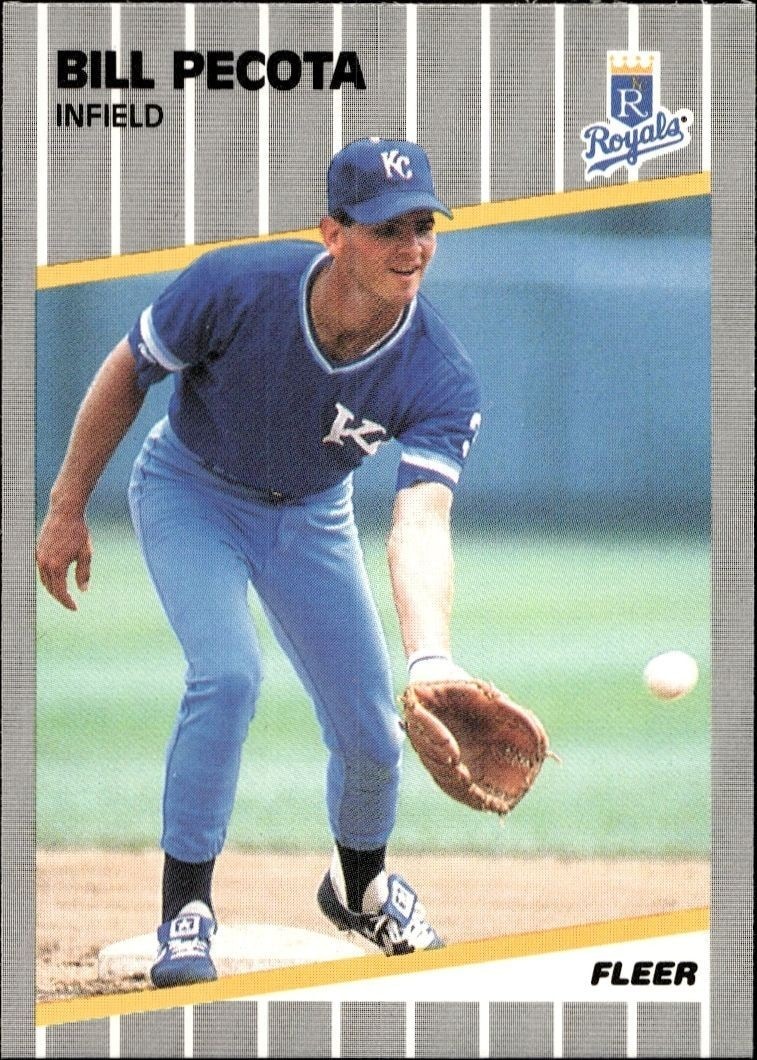 1989 Fleer Bill Pecota #289 baseball trading card front