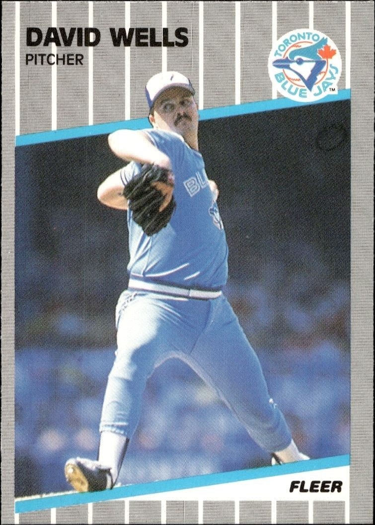 1989 Fleer David Wells #247 trading card