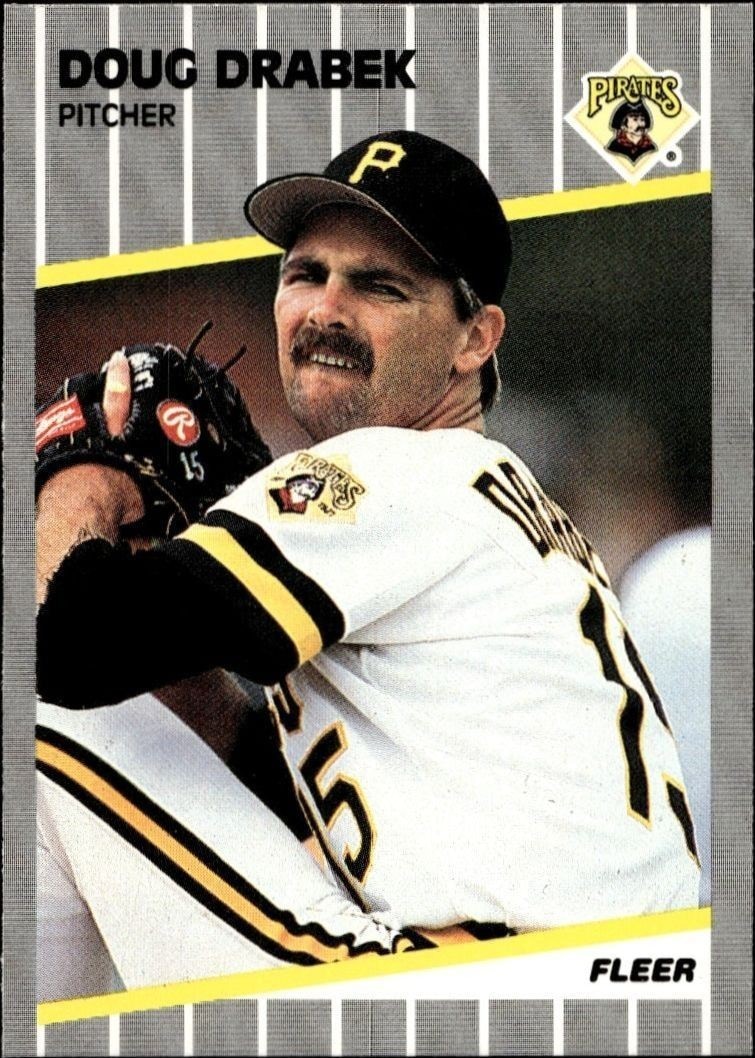 1989 Fleer Doug Drabek #206 trading card
