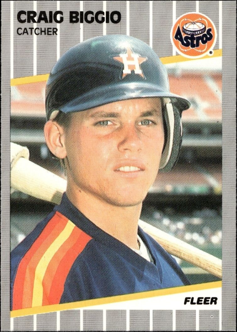 1989 Fleer Craig Biggio #353 trading card