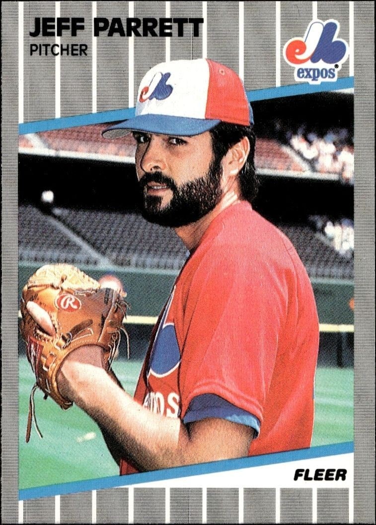 1989 Fleer Jeff Parrett #389 trading card