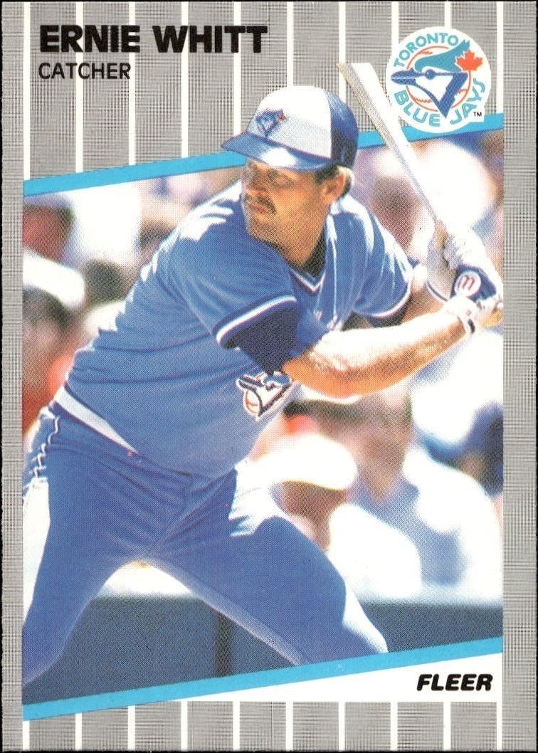 1989 Fleer Ernie Whitt #248 trading card