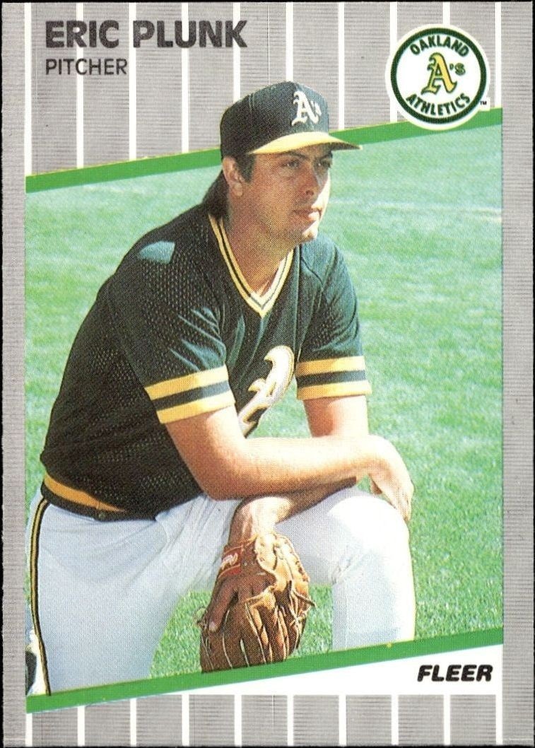 1989 Fleer Eric Plunk #20 trading card