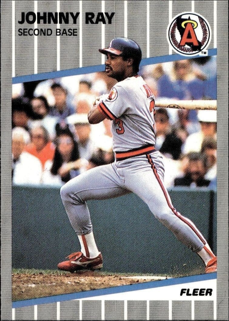1989 Fleer Johnny Ray #487 trading card