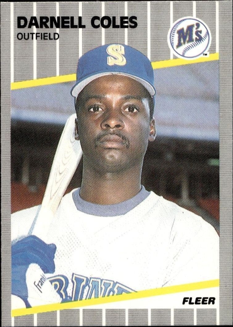 1989 Fleer Darnell Coles #544 trading card