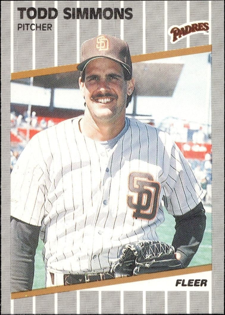 1989 Fleer Todd Simmons #318 trading card