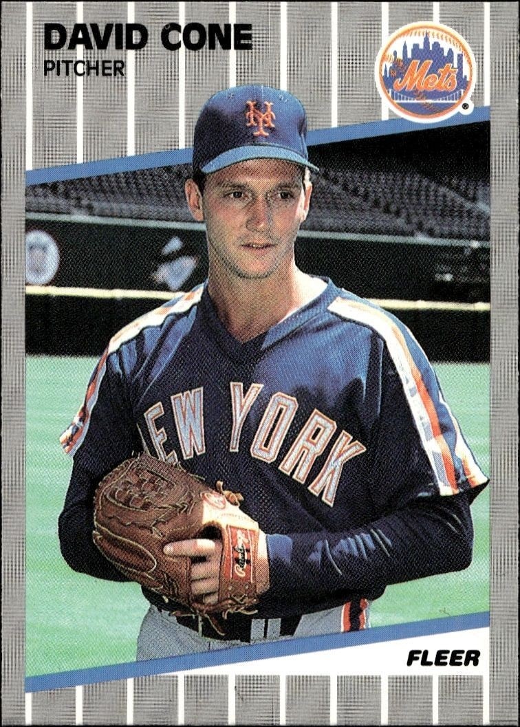 1989 Fleer David Cone #31 trading card