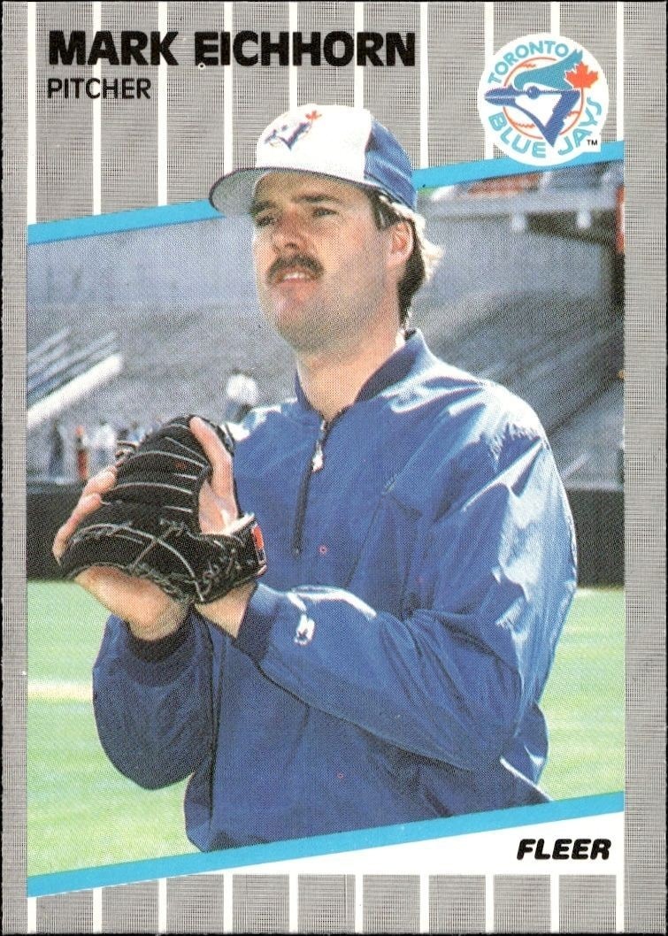 1989 Fleer Mark Eichhorn #230 trading card